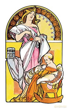 Creative Haven Art Nouveau Designs Coloring Book - Alphonse Marie Mucha [KSIĄŻKA]
