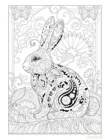 Creative Haven Boho Bunnies Coloring Book (Adult Coloring) - Marjorie Sarnat [KSIĄŻKA]