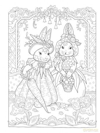 Creative Haven Boho Bunnies Coloring Book (Adult Coloring) - Marjorie Sarnat [KSIĄŻKA]