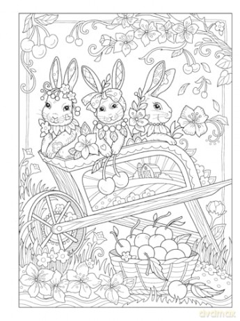 Creative Haven Boho Bunnies Coloring Book (Adult Coloring) - Marjorie Sarnat [KSIĄŻKA]