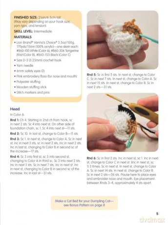 Dumpling Cats: Crochet and Collect Them All! (Dover Crafts: Crochet) - Sarah Sloyer [KSIĄŻKA]