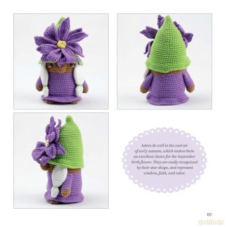 Flower Gnomigurumi: 12 Cute Amigurumi Gnomes to Crochet (Dover Crafts: Crochet) - Soledad Adriana del Pilar Iglesias Silva [KSIĄŻKA]