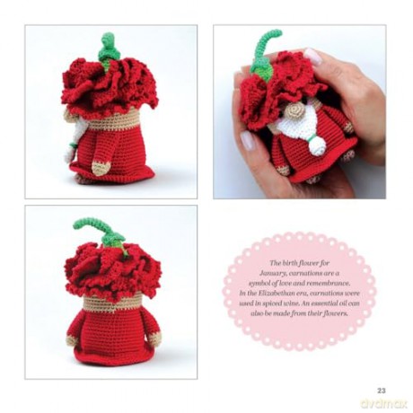 Flower Gnomigurumi: 12 Cute Amigurumi Gnomes to Crochet (Dover Crafts: Crochet) - Soledad Adriana del Pilar Iglesias Silva [KSIĄŻKA]
