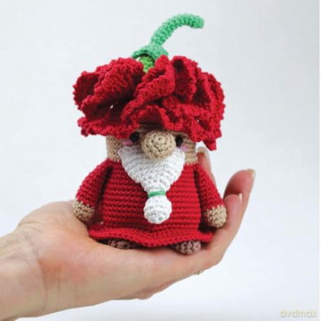 Flower Gnomigurumi: 12 Cute Amigurumi Gnomes to Crochet (Dover Crafts: Crochet) - Soledad Adriana del Pilar Iglesias Silva [KSIĄŻKA]