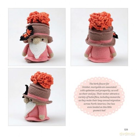Flower Gnomigurumi: 12 Cute Amigurumi Gnomes to Crochet (Dover Crafts: Crochet) - Soledad Adriana del Pilar Iglesias Silva [KSIĄŻKA]