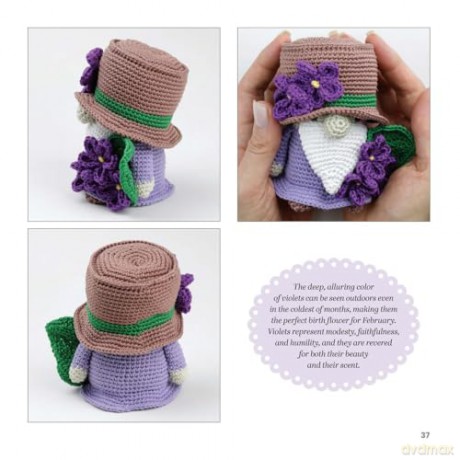 Flower Gnomigurumi: 12 Cute Amigurumi Gnomes to Crochet (Dover Crafts: Crochet) - Soledad Adriana del Pilar Iglesias Silva [KSIĄŻKA]