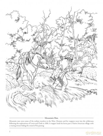Picture the Past: Western Pioneers: Historical Coloring Book - Peter F. Copeland [KSIĄŻKA]