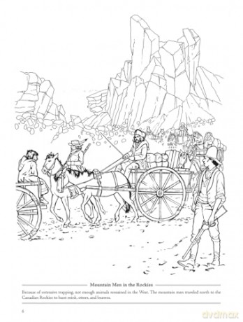 Picture the Past: Western Pioneers: Historical Coloring Book - Peter F. Copeland [KSIĄŻKA]