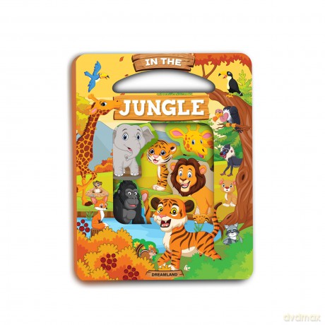 In the Jungle: Die Cut Window Board Book for Kids - Aman Chandra [KSIĄŻKA]