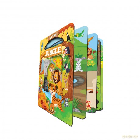In the Jungle: Die Cut Window Board Book for Kids - Aman Chandra [KSIĄŻKA]
