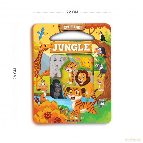 In the Jungle: Die Cut Window Board Book for Kids - Aman Chandra [KSIĄŻKA]