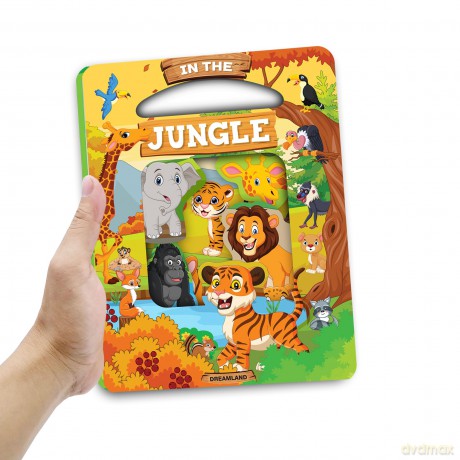 In the Jungle: Die Cut Window Board Book for Kids - Aman Chandra [KSIĄŻKA]