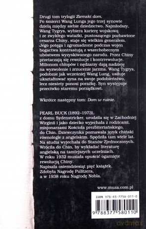 Synowie. Ziemski dom. Trylogia chińska - Pearl S. Buck [KSIĄŻKA]