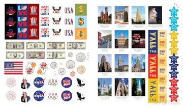 1,000 Stickers: USA (Regional Sticker Books) - duopress [KSIĄŻKA]