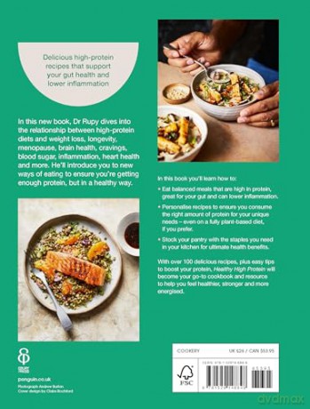 The Doctor's Kitchen: Healthy High Protein: The Sunday Times Bestseller - Dr Rupy Aujla [KSIĄŻKA]