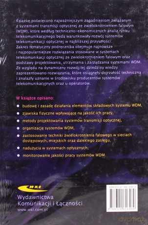 Systemy transmisji optycznej WDM - Krzysztof Perlicki [KSIĄŻKA]