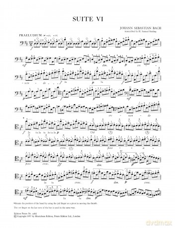 Bach: 6 Solo Cello Suites BWV 1007-1012 Vol.3 (EP238D): Bwv 1012 (Edition Peters) - Johann Sebastian Bach [KSIĄŻKA]