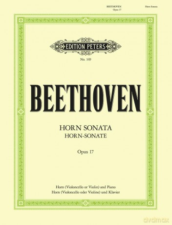 Beethoven: Horn Sonata in F Op.17 (EP149) (Edition Peters) - Ludwig van Beethoven [KSIĄŻKA]