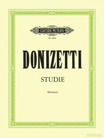 Donizetti: Study (Clarinet) (EP8046) (Edition Peters) - Raymond Meylan [KSIĄŻKA]