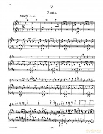 EDITION PETERS LALO EDOUARD - SYMPHONIE ESPAGNOLE OP.21 - VIOLIN AND PIANO Classical sheets Violin - Carl Hermann [KSIĄŻKA]
