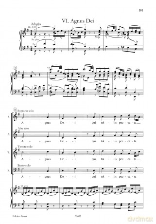 Haydn: Mass in B flat 'Harmony Mass' Hob.XXII/14 (Vocal Score) (EP8904) (Edition Peters) - Joseph Haydn [KSIĄŻKA]