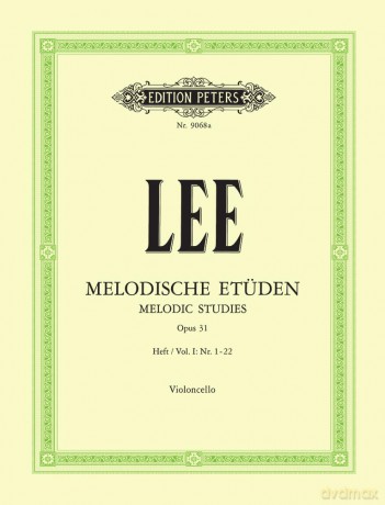 Lee: 40 Melodic Studies Op.31 Vol.1 (Cello) (EP9068A) - Sebastian Lee [KSIĄŻKA]
