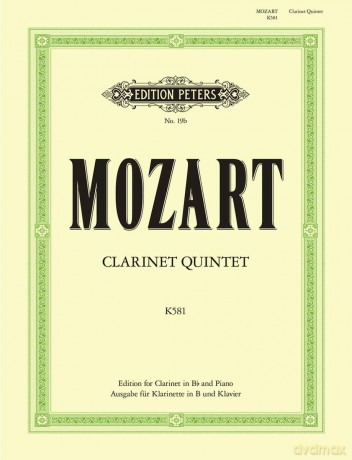 Mozart: Clarinet Quintet (EP19B) (Edition Peters) - Philip Catelinet [KSIĄŻKA]