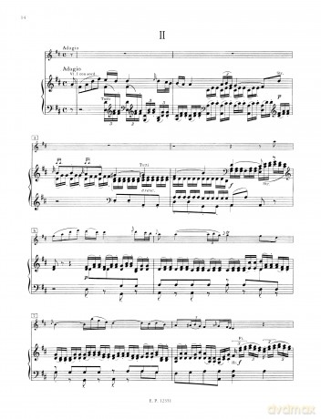 Mozart: Concerto No. 3 in G K216 (Violin and Piano) (EP2193M): Solo Part Ed. and With Cadenzas (Edition Peters) - David Oistrakh [KSIĄŻKA]