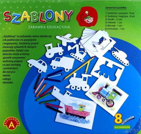 Szablony dla chłopców. Zabawka edukacyjna [ZABAWKA]