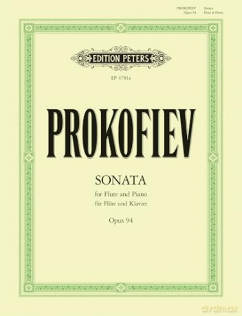Prokofiev: Sonata for Flute and Piano Op. 94 (EP4781A) - Sergei Prokofiev [KSIĄŻKA]