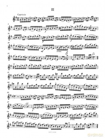 Quantz: Caprices, Fantasies and Pieces (Flute Solo) (EP9954) (Edition Peters) - Johann Joachim Quantz [KSIĄŻKA]