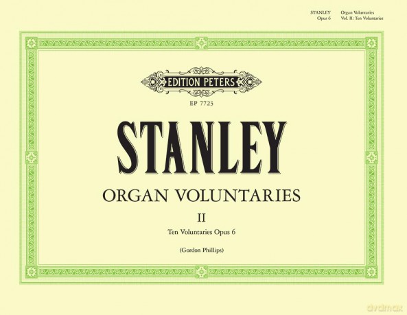 Stanley: 10 Voluntaries Op.6 (Organ) (EP7723) (Edition Peters) - Gordon Phillips [KSIĄŻKA]
