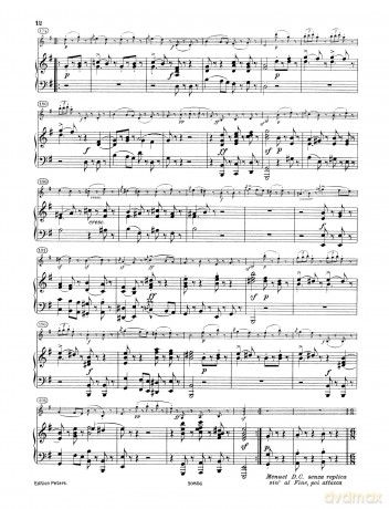 Veracini: Sonata Accademica in E minor Op.2 No. 8 (Violin and Keyboard) (EP4345) (Edition Peters) - Gustav Lenzewski [KSIĄŻKA]