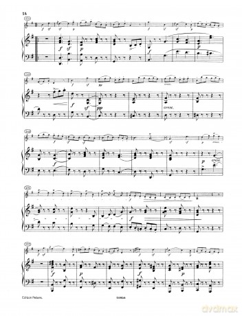 Veracini: Sonata Accademica in E minor Op.2 No. 8 (Violin and Keyboard) (EP4345) (Edition Peters) - Gustav Lenzewski [KSIĄŻKA]