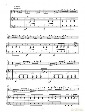 Weber: Concerto No. 1 in F minor Op.73 (Clarinet and Piano) (EP8789): Edition for Clarinet and Piano (Edition Peters) - Carl Maria Von Weber [KSIĄŻKA]