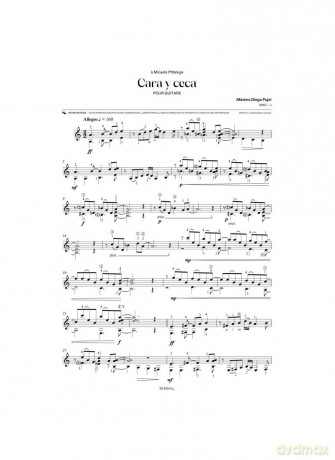 Cara y ceca (Guitar Score) - Maximo Diego Pujol [KSIĄŻKA]