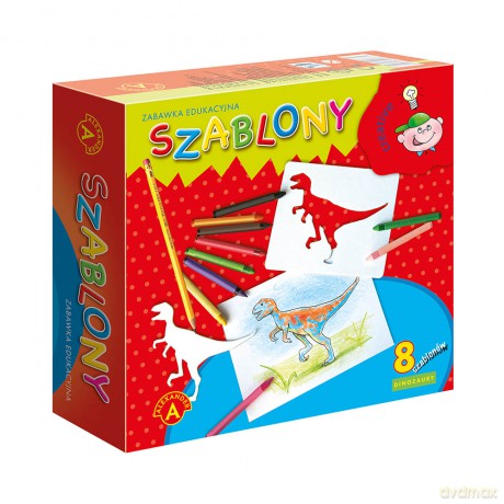 Szablony. Dinozaury. Zabawka edukacyjna [ZABAWKA]