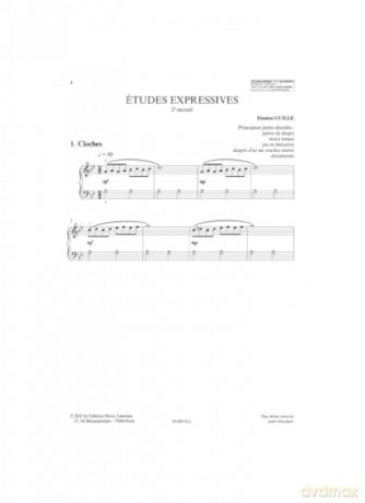 Etudes expressives Volume 2 (Piano Solo) - Damien Guille [KSIĄŻKA]