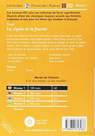 Young ELI Readers - Fables: La cigale et la fourmi + downloadable multimedia - ESOPE [KSIĄŻKA]