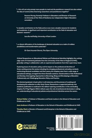 Critical Perspectives on Educational Policies and Professional Identities: Lessons from Doctoral Studies - Richard Waller [KSIĄŻKA]