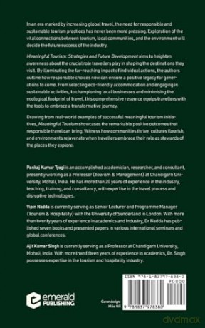 Meaningful Tourism: Strategies and Future Development (Building the Future of Tourism) - Pankaj Kumar Tyagi [KSIĄŻKA]