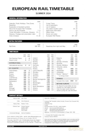 European Rail Timetable Summer 2025 - Chris Woodcock [KSIĄŻKA]