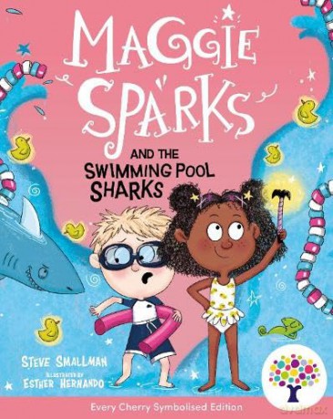 Maggie Sparks and the Swimming Pool Sharks: Accessible Symbolised Edition -With Signing Video and Sensory Features Included, Enter the World of Maggie Sparks! (Symbolised Maggie Sparks) - Esther Hernando [KSIĄŻKA]