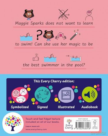 Maggie Sparks and the Swimming Pool Sharks: Accessible Symbolised Edition -With Signing Video and Sensory Features Included, Enter the World of Maggie Sparks! (Symbolised Maggie Sparks) - Esther Hernando [KSIĄŻKA]