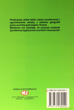 Szkolne tablice geograficzne [KSIĄŻKA]
