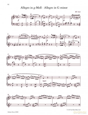 Mozart: Masterpieces for Piano (EP20010) (Masterworks for intermediate to advanced players) - Wolfgang Amadeus Mozart [KSIĄŻKA]