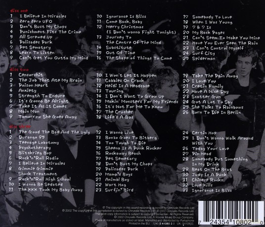 The Ramones: The Chryasalis Years Antholgy [3CD]