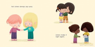 Sisters Are Sisters Forever: A Board Book about Sibling Love - Brooke Jorden [KSIĄŻKA]