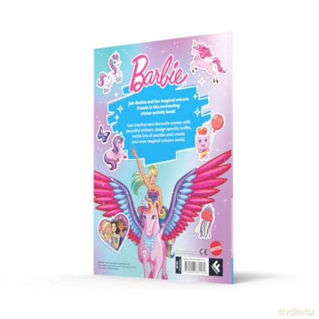 Barbie Unicorn Magic Sticker Activity Book: Magical sticker activities, puzzles and scenes - the perfect gift for Barbie fans! - Barbie [KSIĄŻKA]