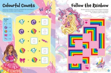 Barbie Unicorn Magic Sticker Activity Book: Magical sticker activities, puzzles and scenes - the perfect gift for Barbie fans! - Barbie [KSIĄŻKA]